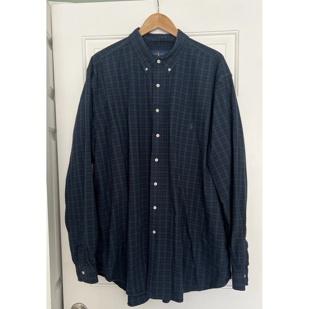 Polo Ralph Lauren Men’s Plaid Shirt Button Size 3XLT